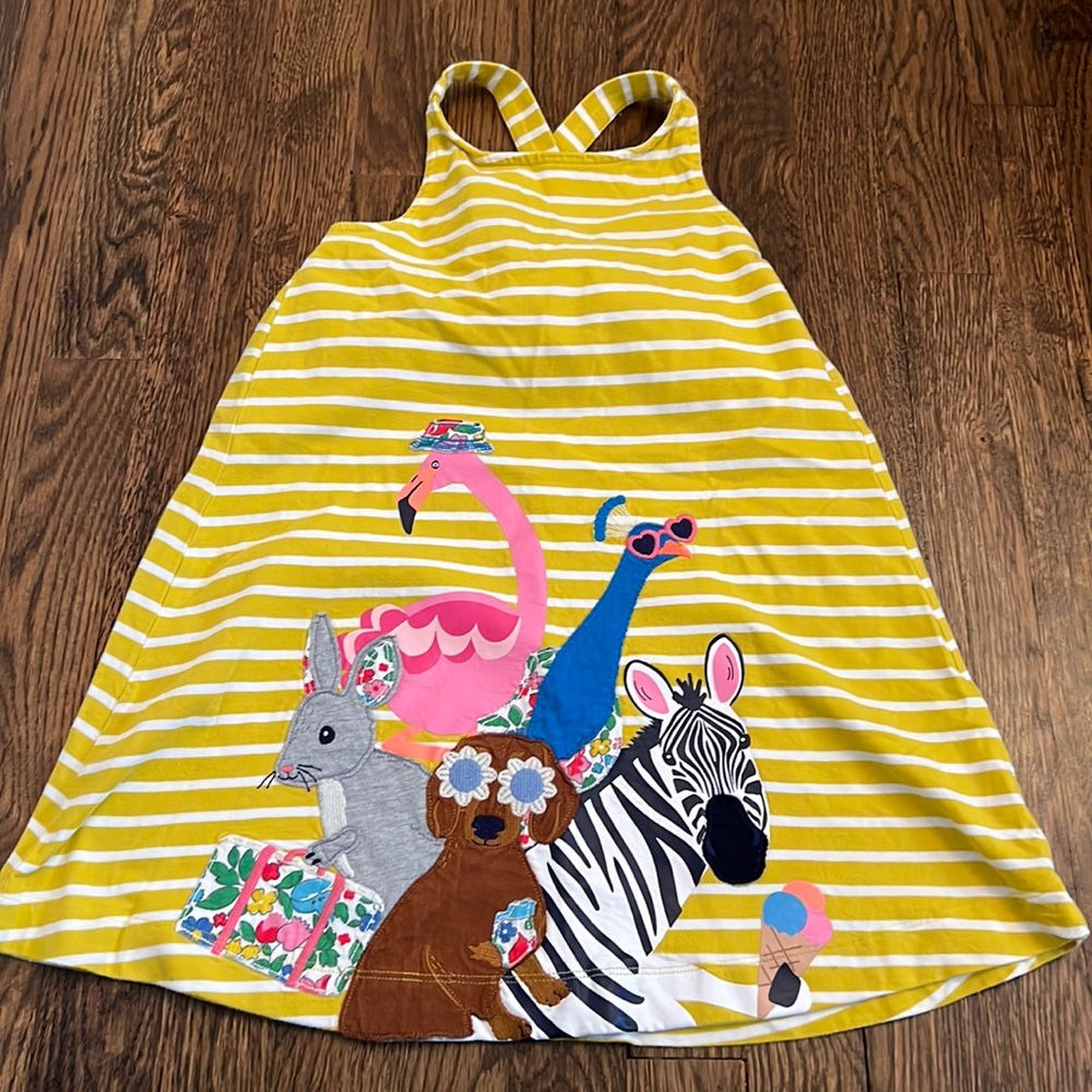 Mini Boden Appliqué Jersey Dress